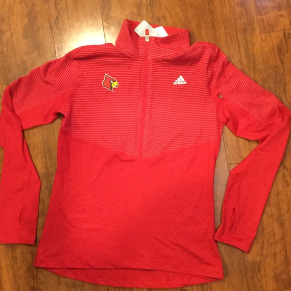 adidas Tops - Adidas- NWT Univ. Louisville Half Zip Up. Size M